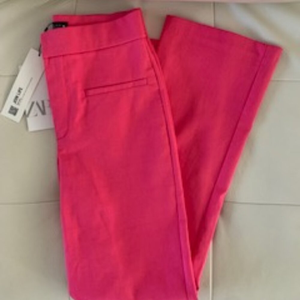 Zara Pink Flare Pants Size Small NWT